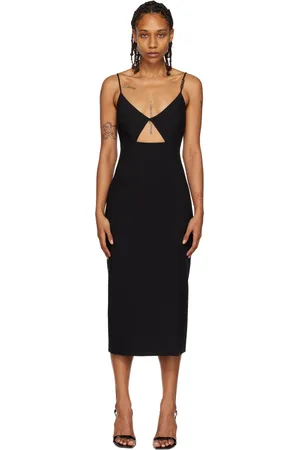 HUGO BOSS Women Midi Dresses - Black Cutout Midi Dress