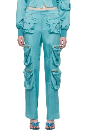 BLUMARINE Women Pants - Blue Pocket Trousers