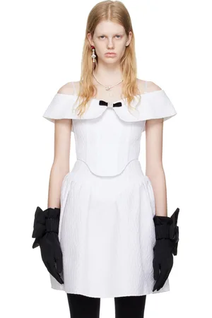 Shushu/Tong White Off-The-Shoulder Corset