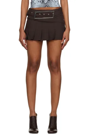 16Arlington SSENSE Work Capsule – Brown Nimue Miniskirt