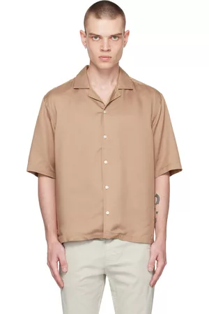 HUGO BOSS Men Shirts - Beige Regular-Fit Shirt