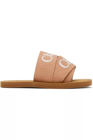 Chloé Sandals - Kids Brown Woody Sandals
