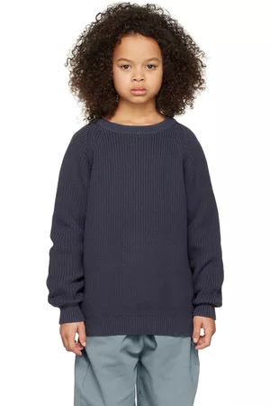 Repose AMS Jumpers - Kids Navy Crewneck Sweater