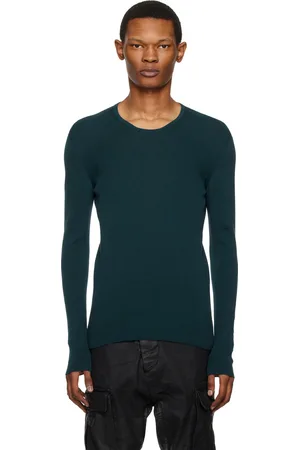 UNDER CONSTRUCTION Blue Ribbed Sweater