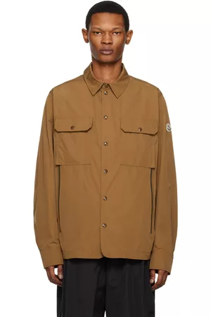 Moncler Men Jackets - Brown Flap Pockets Jacket