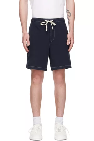 HUGO BOSS Men Shorts - Navy Regular-Fit Shorts