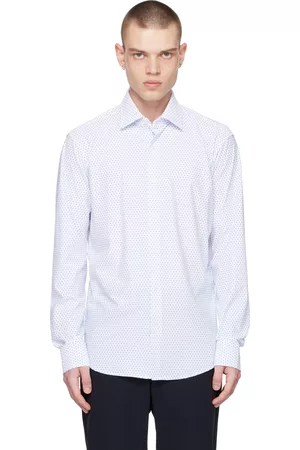 HUGO BOSS Men Shirts - White Regular-Fit Shirt