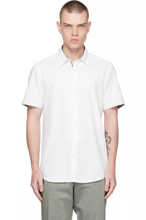 HUGO BOSS Men Shirts - White Slim-Fit Shirt