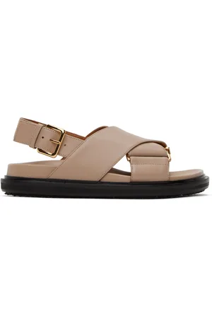 Marni Beige Fussbett Sandals