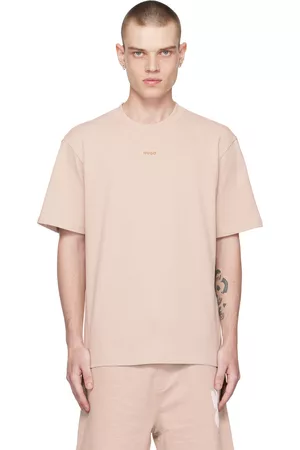 HUGO BOSS Men T-shirts - Beige Relaxed-Fit T-Shirt