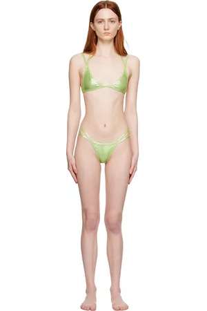 The Attico Women Bikinis - Green Double Strap Bikini