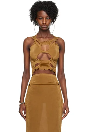 TYRELL SSENSE Exclusive Brown Tank Top