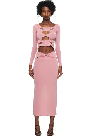 TYRELL Women Skirts - SSENSE Exclusive Pink Top & Maxi Skirt Set