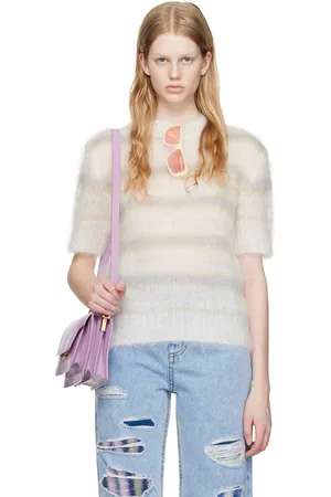 Marni Off-White Striped T-Shirt