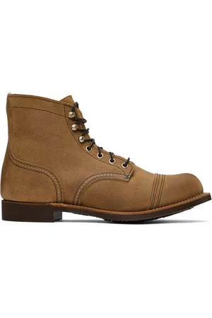 Red Wing Men Boots - Tan Iron Ranger Boots