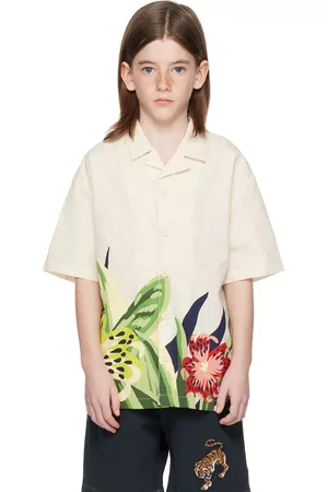 Kenzo Shirts - Kids Off-White Paris Floral Shirt
