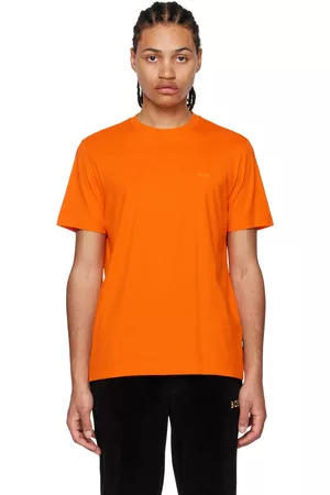 HUGO BOSS Men T-shirts - Orange Regular-Fit T-Shirt