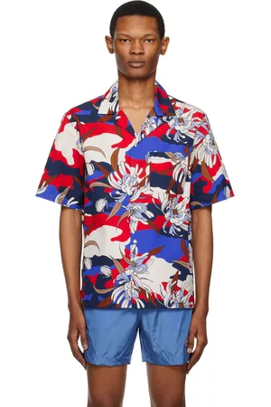 Moncler Men Shirts - Multicolor Printed Shirt