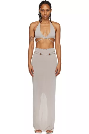 TYRELL Women Camisoles - SSENSE Exclusive Gray Camisole & Maxi Skirt Set