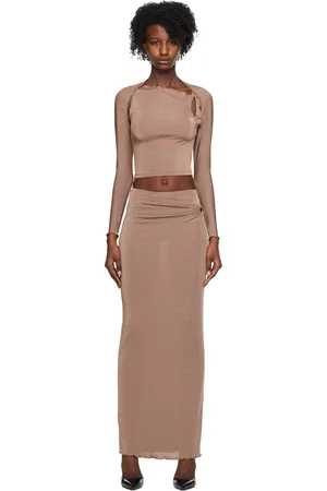 TYRELL SSENSE Exclusive Tan Camisole & Maxi Skirt Set