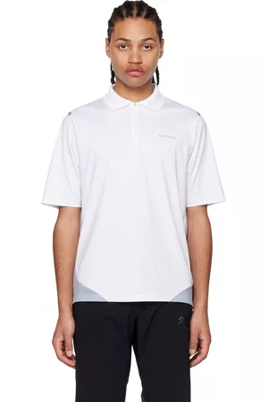 Manors Golf Men Polo Shirts - White Zip Polo