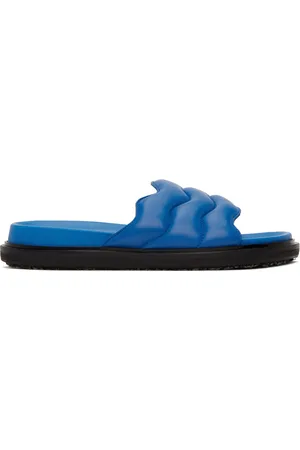 Marni Navy Fussbett Slides