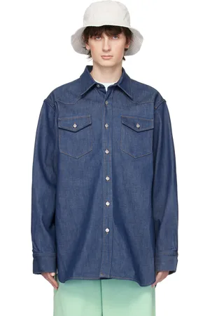 Acne Studios Indigo Button-Up Denim Shirt