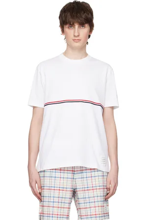 Thom Browne White Stripe T-Shirt