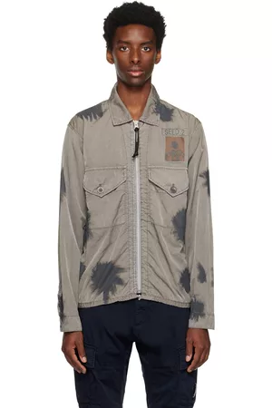 C.P. Company Men Jackets - Gray Pigment-Dyed Jacket