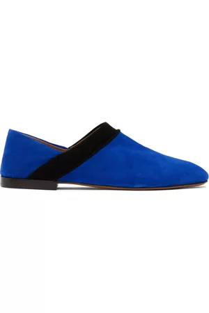 WALES BONNER Men Loafers - Blue Flat Loafers