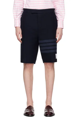 Thom Browne Navy 4-Bar Shorts