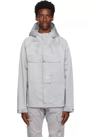 C.P. Company Men Jackets - Gray Detachable Patch Jacket
