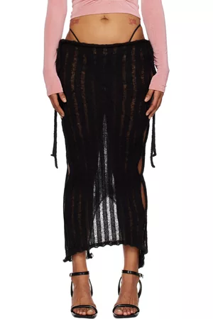 TYRELL Women Maxi Skirts - SSENSE Exclusive Black Maxi Skirt