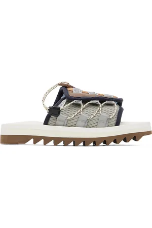 SUICOKE Navy & White OG-195-2ab Sandals