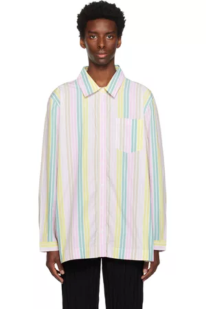 Ganni Men Shirts - Multicolor Stripe Shirt