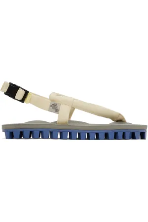 SUICOKE Yellow & Gray Gut Sandals