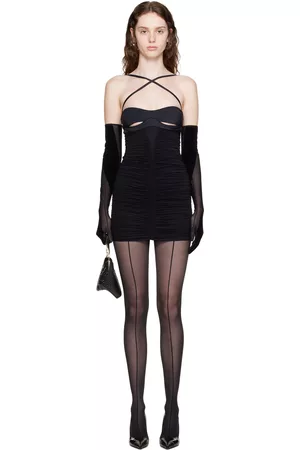 MUGLER Women Party Dresses - Black Party Minidress