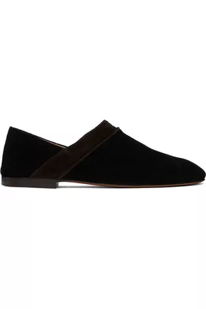 WALES BONNER Men Loafers - Black Flat Loafers