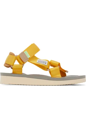 SUICOKE Yellow & Beige DEPA-Cab Sandals