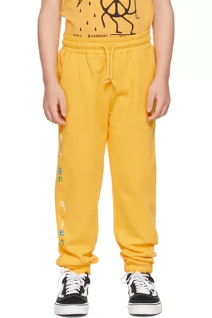 Museum Of Peace & Quiet Trousers - SSENSE Exclusive Kids Yellow Sweatpants