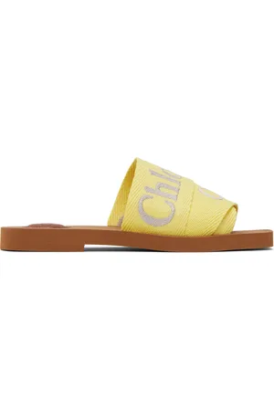 Chloé Yellow Woody Mules