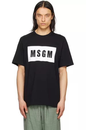 Msgm Men T-shirts - Black Box T-Shirt
