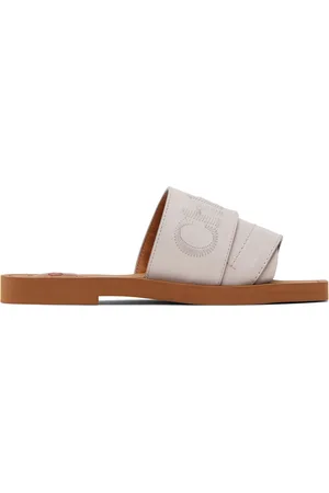 Chloé Gray Woody Mules