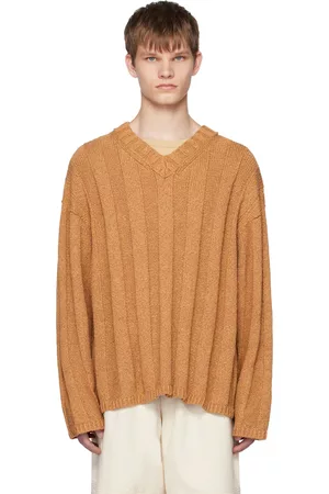 Hope Men Jumpers - Brown Contra Sweater