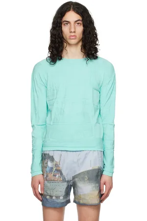 Serapis Blue Embossed Long SleeveT-Shirt