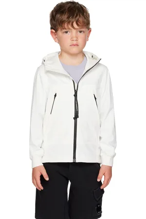 C.P. Company Kids White Goggle Jacket
