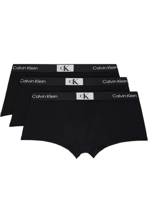 Calvin Klein Men Boxer Shorts - Three-Pack Black Low-Rise Trunk Boxers