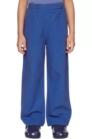 The Campamento Pants - Kids Blue Printed Trousers