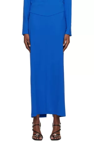 Paris Georgia Women Maxi Skirts - SSENSE Work Capsule – Blue Staple Maxi Skirt