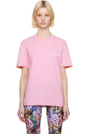 Msgm Pink Embroidered T-Shirt